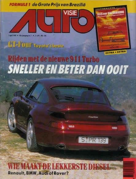 Autovisie 7 1995 : Porsche 911 Turbo - VW Passat VR6 Syncro, Ophalen of Verzenden, Gelezen, Algemeen