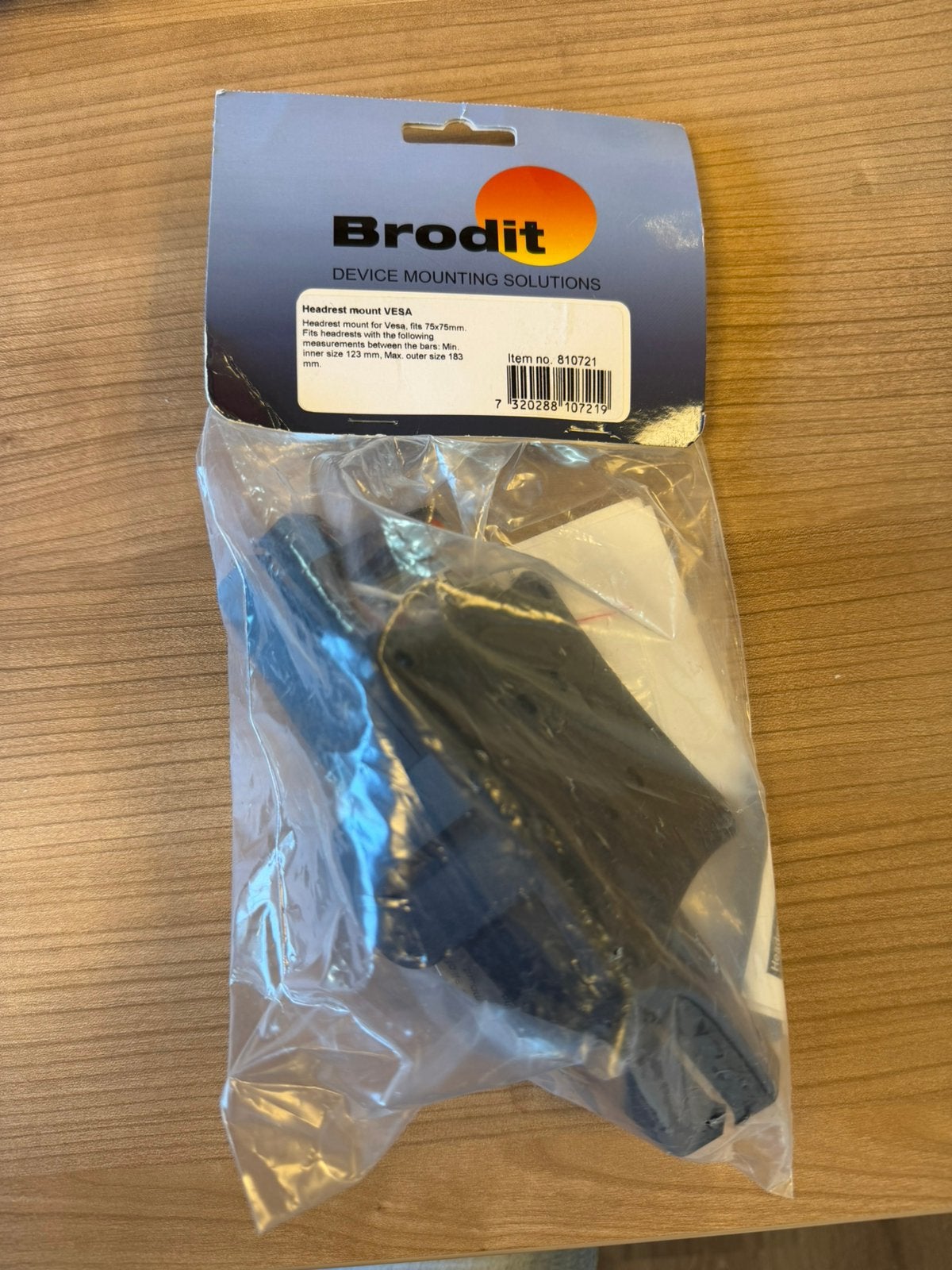 Brodit Headrest Mount VESA 123/183mm – Nieuw in verpakking, Verzenden, Nieuw, Auto