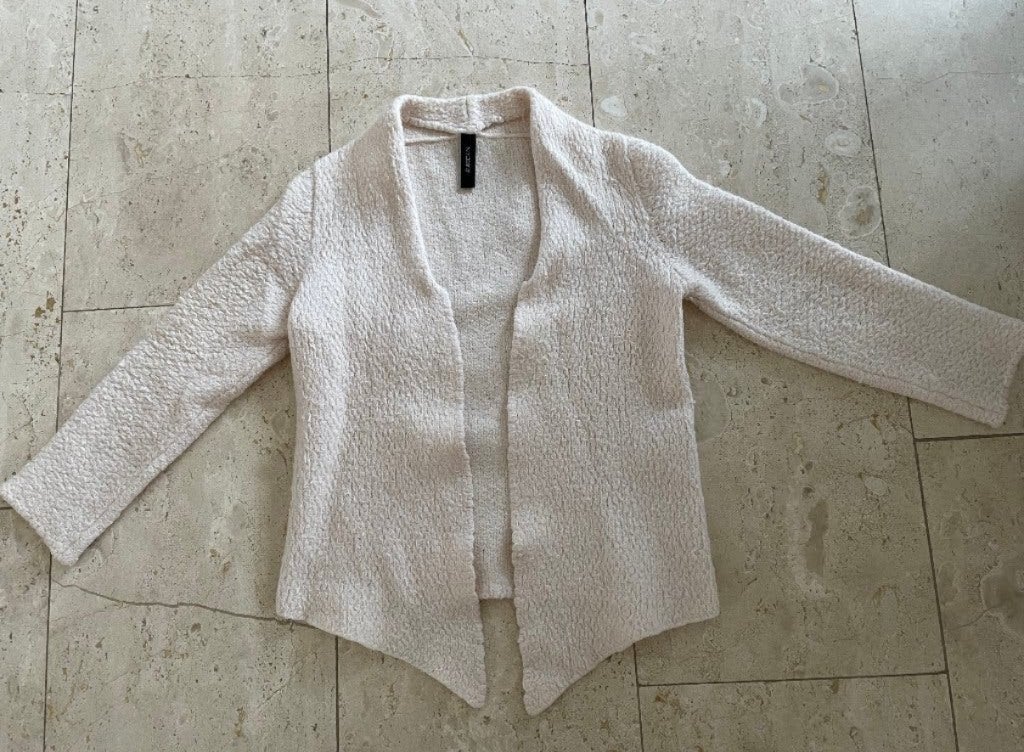 Marccain: leuk off-white vest/jasje. Maat S, Verzenden, Wit, Maat 36 (S), Gedragen
