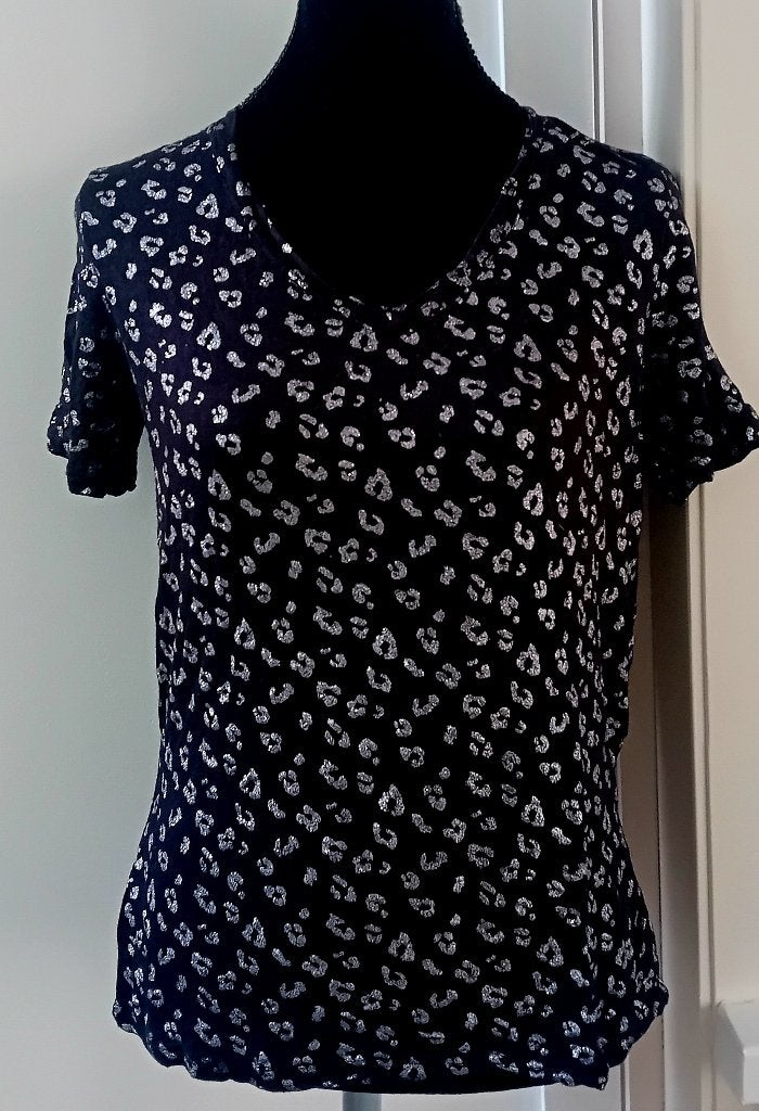 top,shirt,maat 42/44,festival,feest,camping,vakantie,T-shirt, Kleding | Dames, Tops, Verzenden, Zwart, Maat 42/44 (L), Zo goed als nieuw