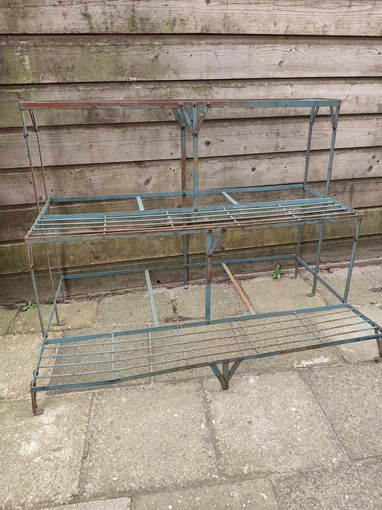 Planten etagere,buitenrek,tuinrek van metaal, Tuin en Terras, Ophalen