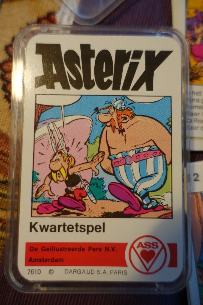 retro kwartetspel Asterix en Obelix, Hobby en Vrije tijd, Gezelschapsspellen | Kaartspellen, Vijf spelers of meer, Ophalen of Verzenden