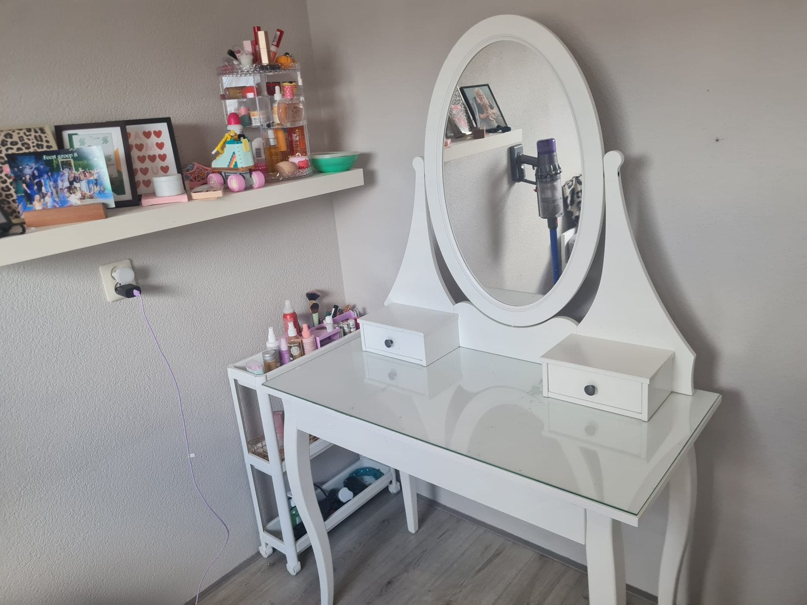 Kaptafel in goede staat, Ophalen, Gebruikt, 100 tot 150 cm, Klassiek
