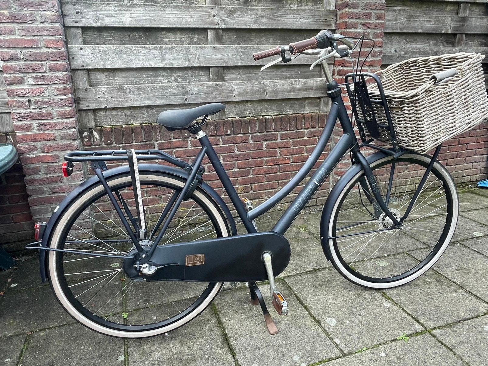 Cortina U4 scholier/transport 57cm - 3V - stuurslot - mand, 56 cm of meer, Ophalen, Zo goed als nieuw, Versnellingen