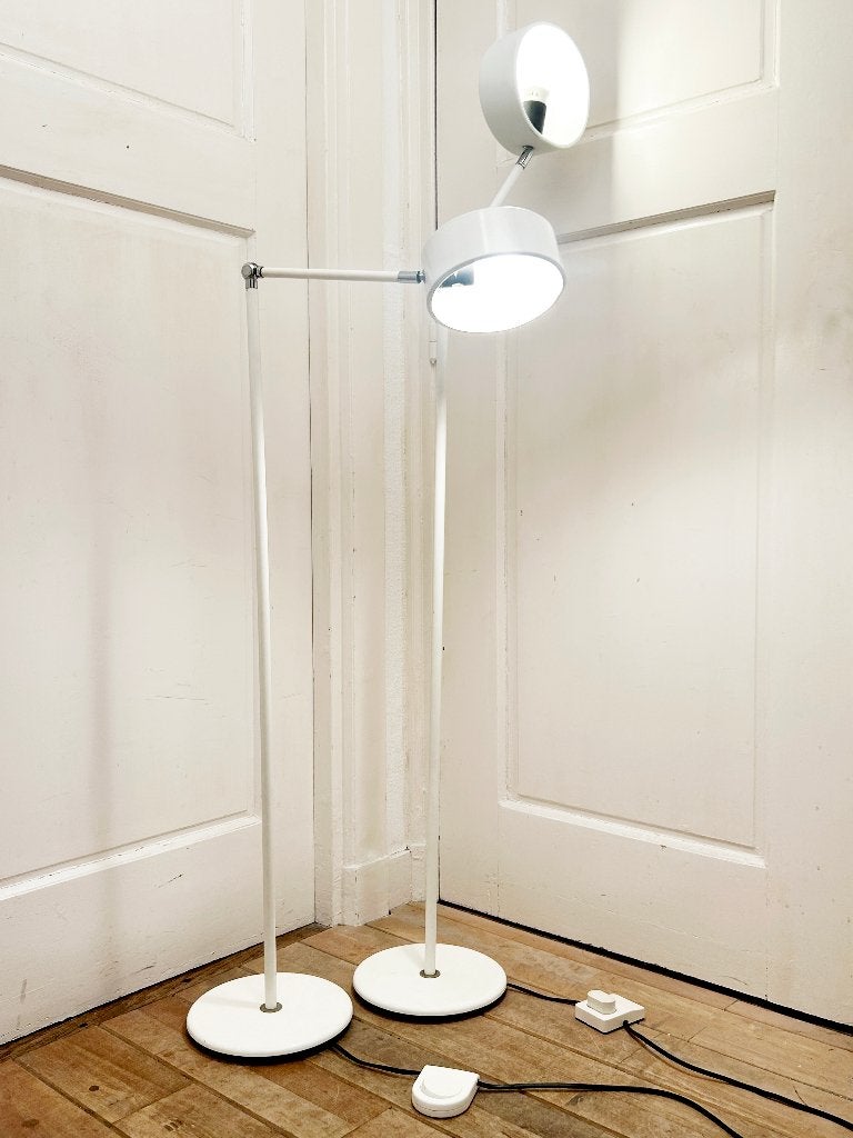 Zeldzame set Hala Zeist Space Age vloerlampen, 70s, Huis en Inrichting, Ophalen, Gebruikt, 100 tot 150 cm, Space Age / Mid-Century-Modern Dutch Design