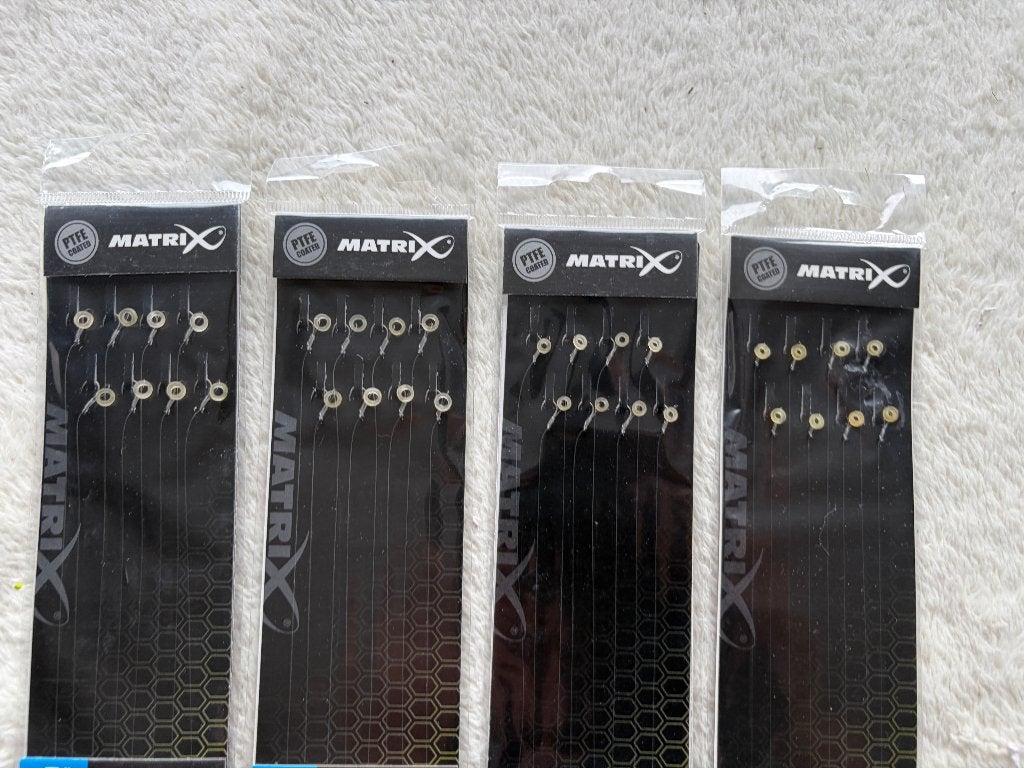 adv 336 / NIEUW set 4 pakjes onderlijnen met baidband MATRIX, Ophalen of Verzenden, Nieuw, Haak