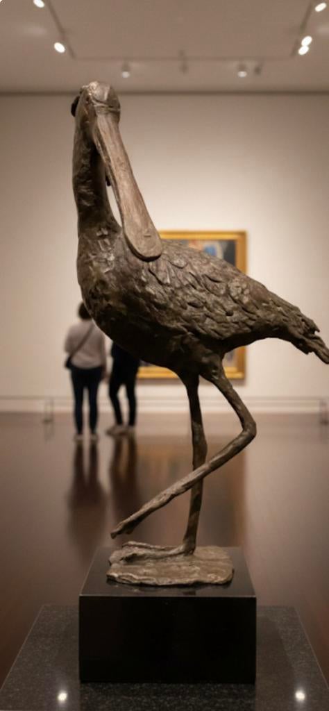 Bronzen sculptuur “Lepelaar”, Ophalen of Verzenden