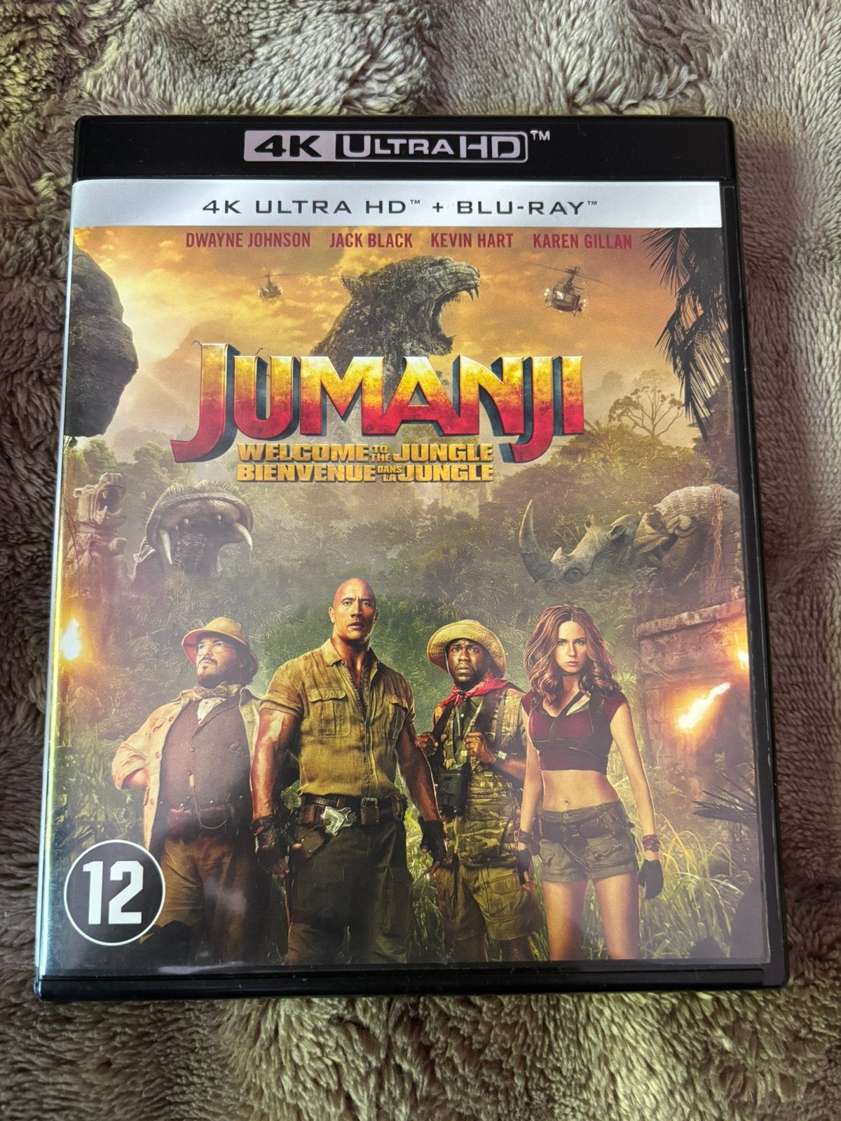 Jumanji: Welcome to the Jungle 4K Ultra HD Blu-Ray, Cd's en Dvd's, Ophalen of Verzenden, Zo goed als nieuw, Actie