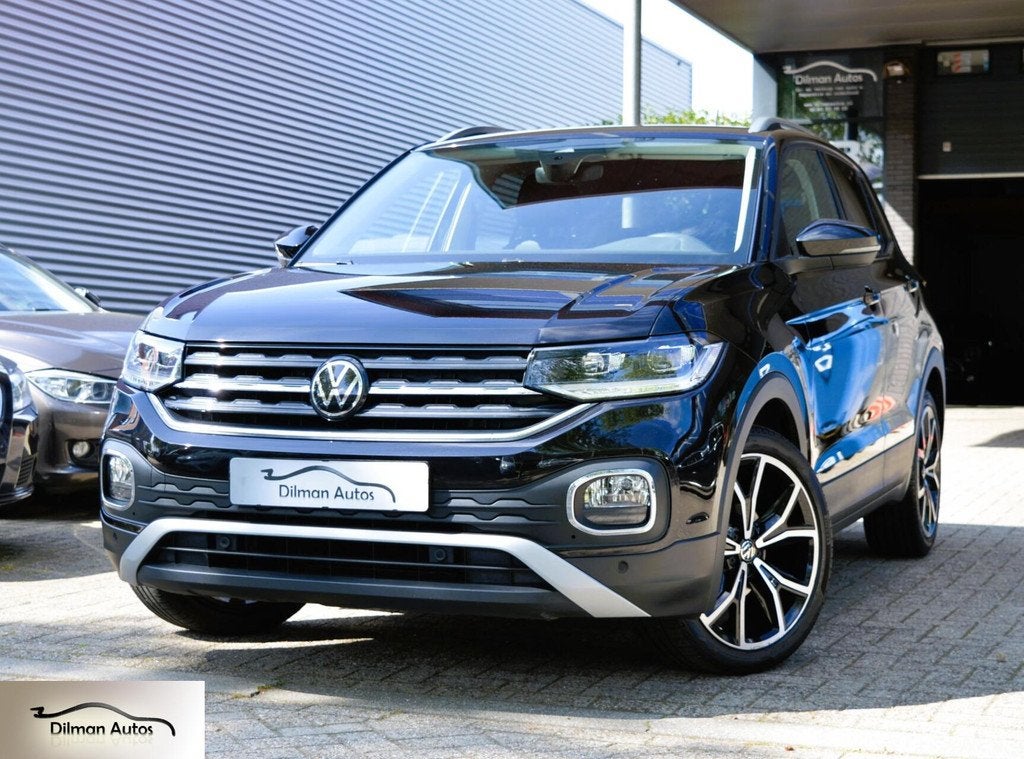 Volkswagen T-Cross 1.5 TSI Aut Style|Navi|Leder|Carplay|Pdc!, Auto's, Volkswagen, T-Cross, Zwart, 4 cilinders, Leder en Stof