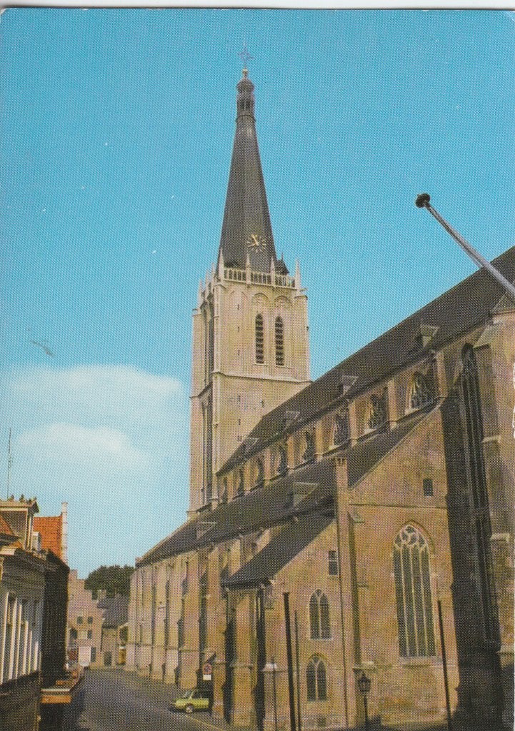 D463 ansichtkaart doesburg ned hervormde kerk jaren 60, Ophalen of Verzenden, 1960 tot 1980, Ongelopen, Gelderland