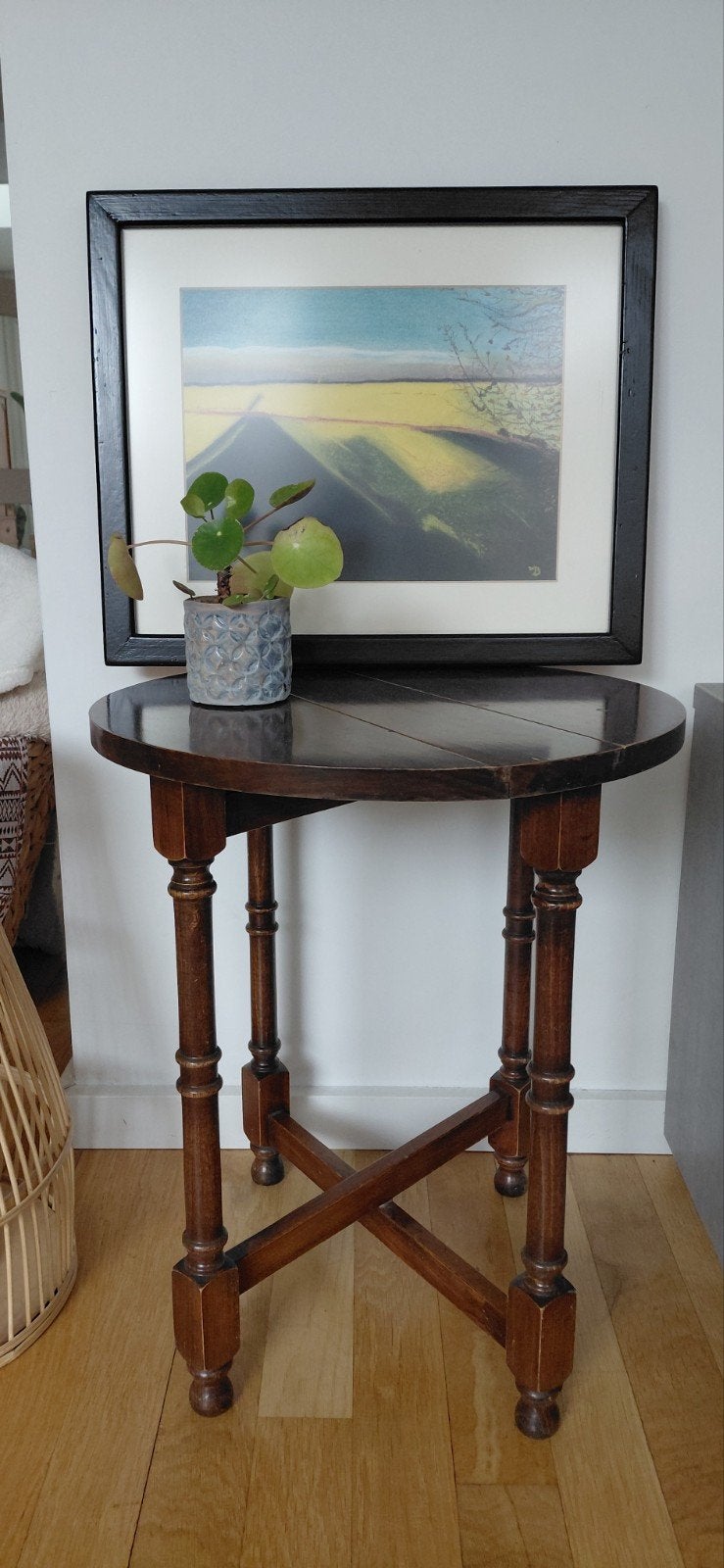 Klassieke houten drop-leaf tafel / gateleg bijzettafeltje, Antiek en Kunst, Antiek | Meubels | Tafels, Ophalen