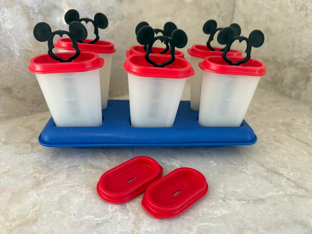 IJsvormpjes Tupperware Mickey Mouse Disney, Ophalen of Verzenden, Gebruikt, Rood, Overige typen