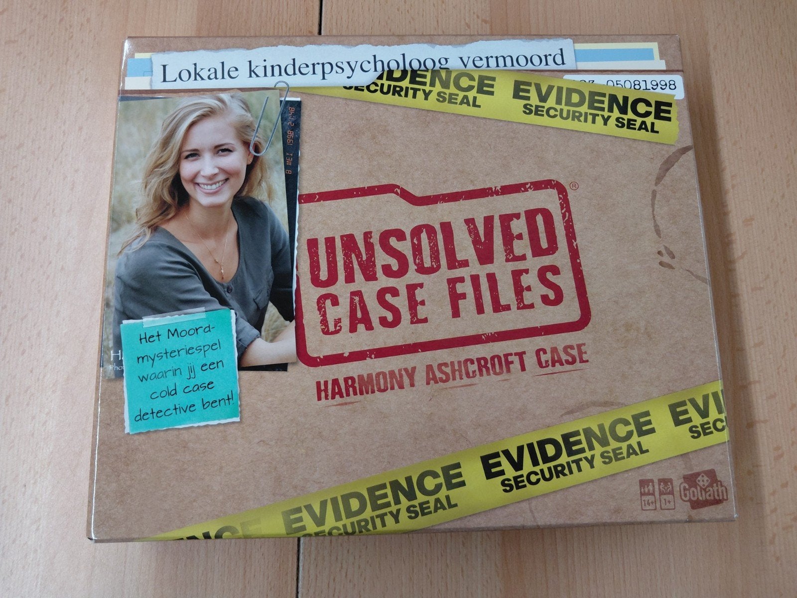 Unsolved Case Files: Harmony Ashcroft Case Detective spel, Een of twee spelers, Ophalen of Verzenden, Zo goed als nieuw, Goliath