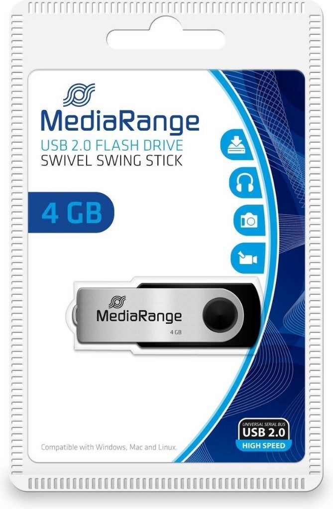 Mediarange USB stick 4 GB 2.0, Duitsland, Verzenden, Duitland, Nieuw