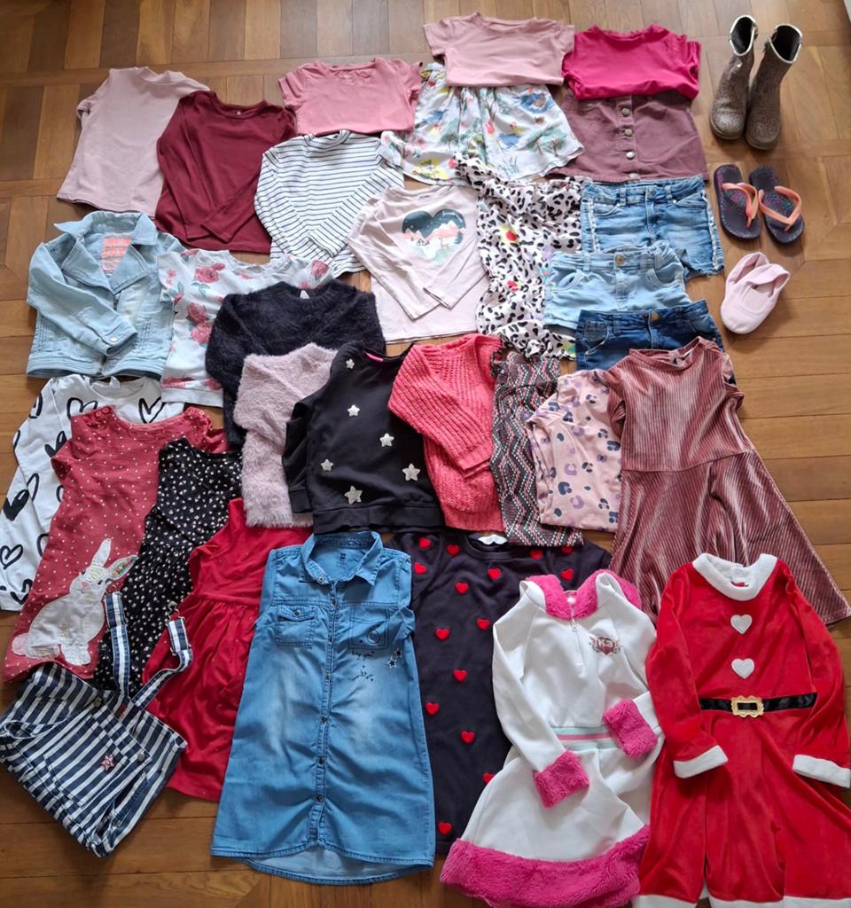 Leuk kledingpakket maat 110/116, Ophalen of Verzenden, Gebruikt, Meisje