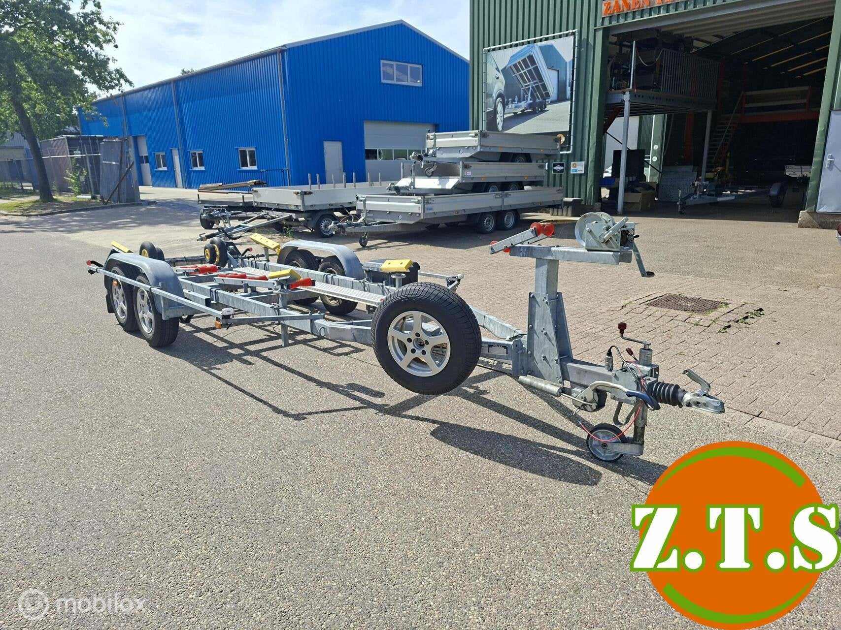 Pega ZB2300/600 boottrailer, Watersport en Boten, Boottrailers, Gebruikt, Overige typen, Dubbelassig (tandemas)
