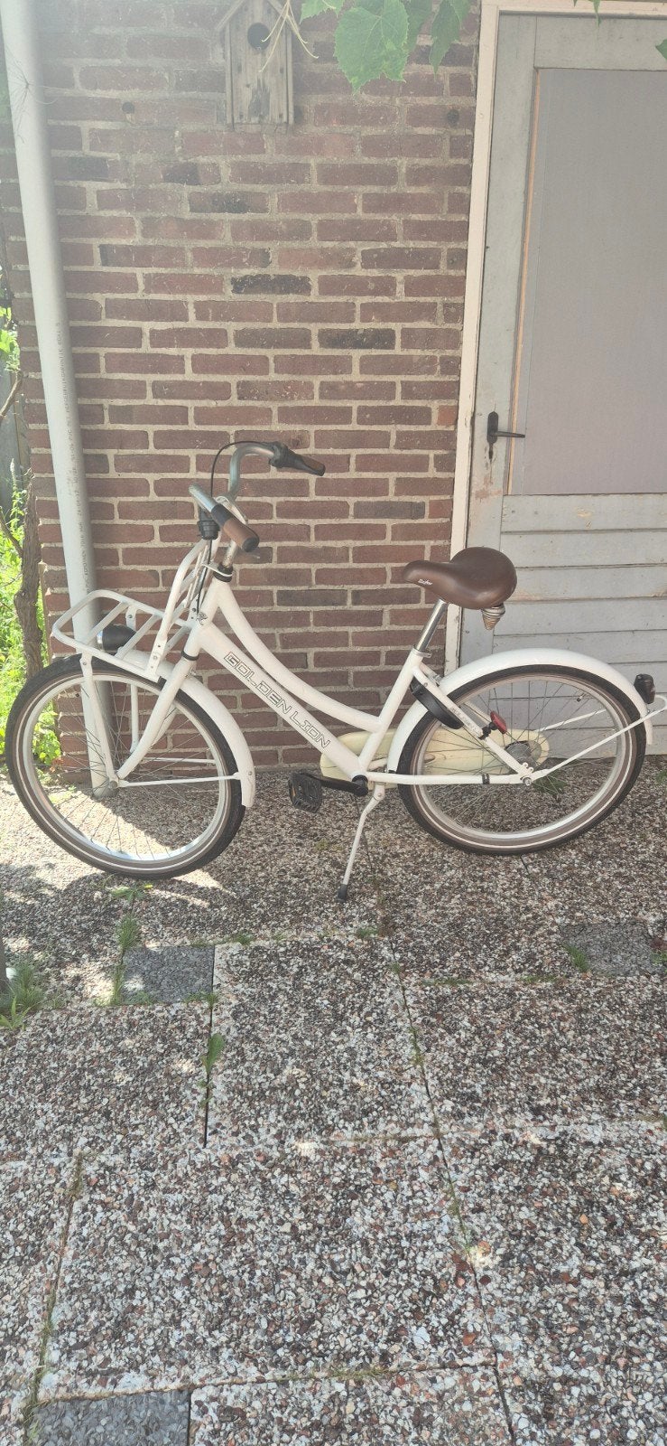 Golden Lion transportfiets meisjes 26 inch wit, Terugtraprem, Gebruikt, Versnellingen, Golden Lion