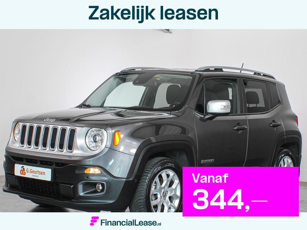 Jeep Renegade 1.4 MultiAir Limited Trekhaak, Stoel/Stuurverw, Stof, Gebruikt, 4 cilinders, 600 kg