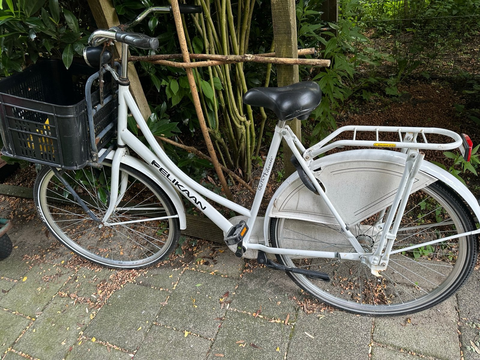 Pelikaan Dutch Classic meisjesfiets met mand, Fietsen en Brommers, Ophalen, Gebruikt, 26 inch of meer