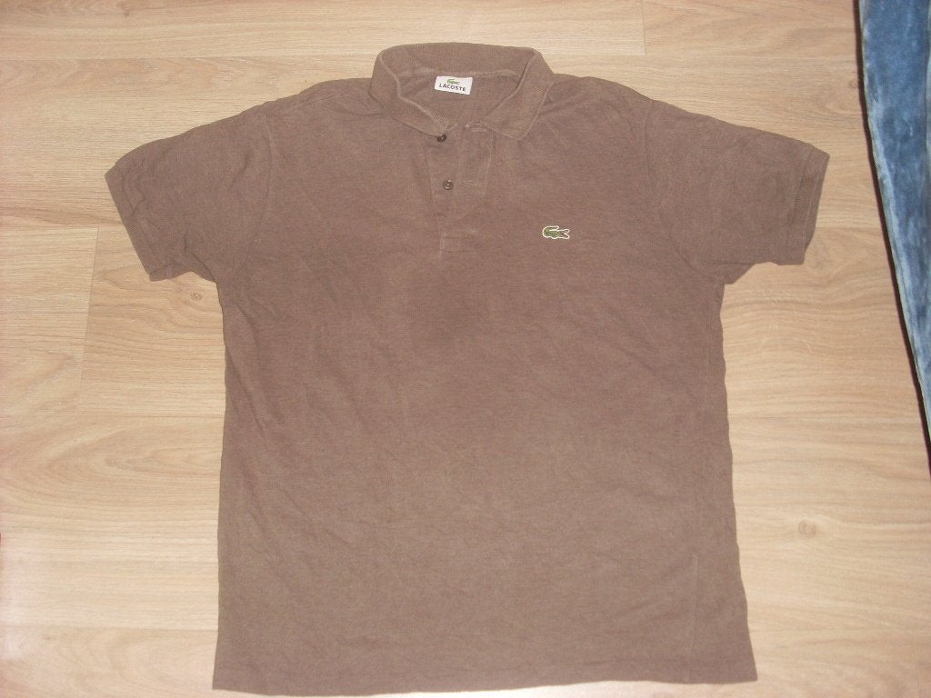 lacoste polo M 5  bruin, Verzenden, Zo goed als nieuw, Bruin