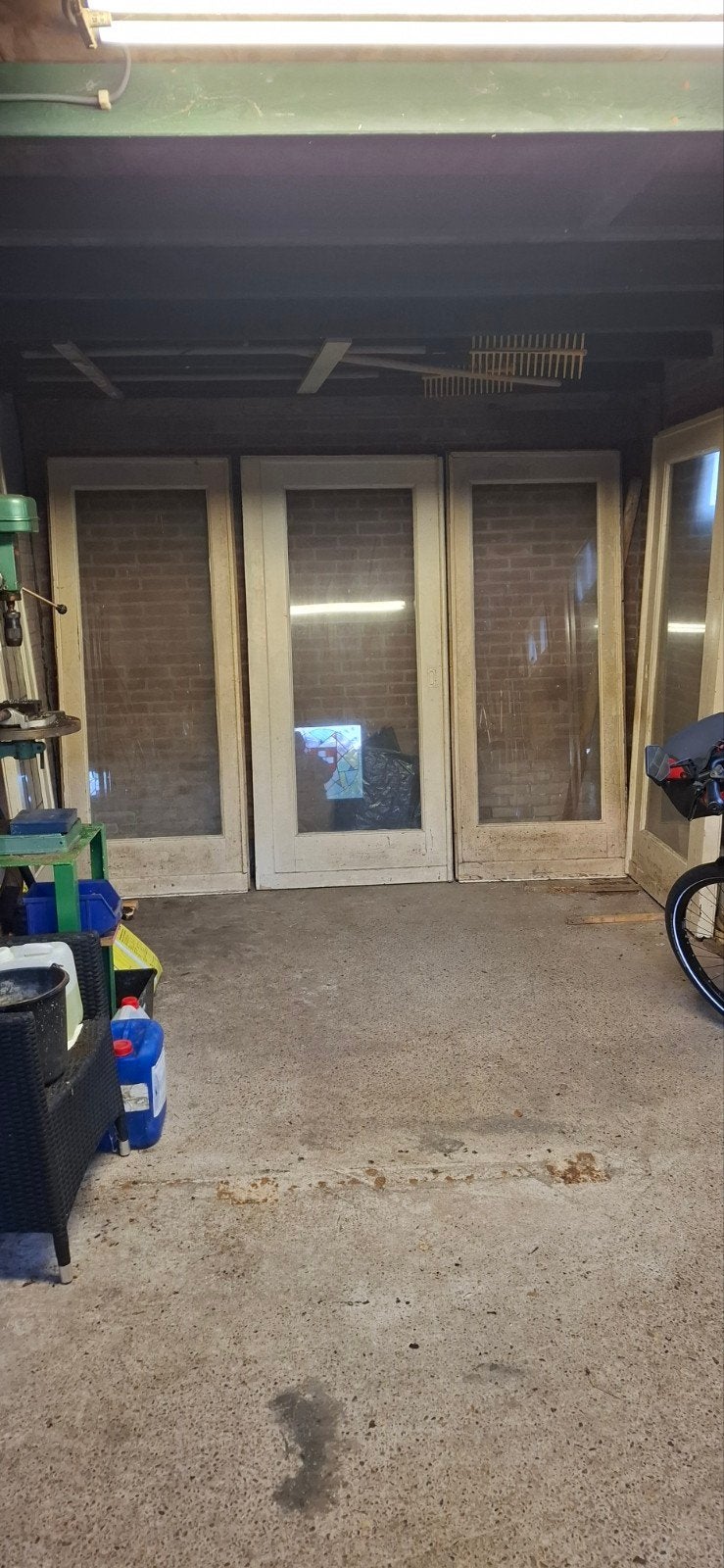 set zware/dikke schuifdeuren met zijpanelen, Ophalen, Wit, Minder dan 100 cm, 200 cm of meer