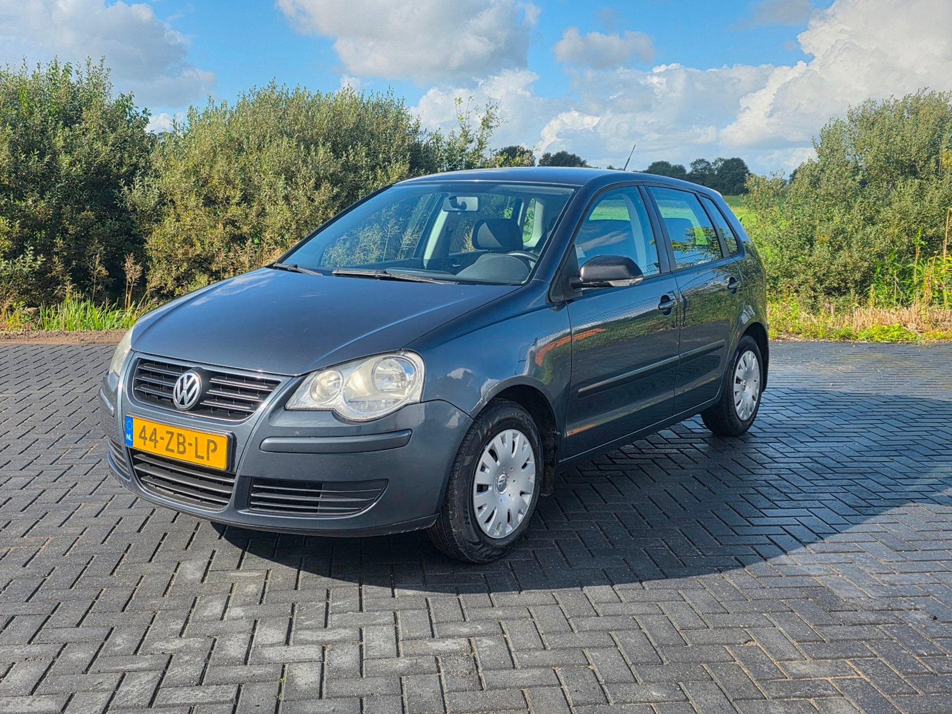 Volkswagen Polo 1.4-16V Optive 5D AIRCO nieuwe apk, Voorwielaandrijving, 4 cilinders, Blauw, Bedrijf