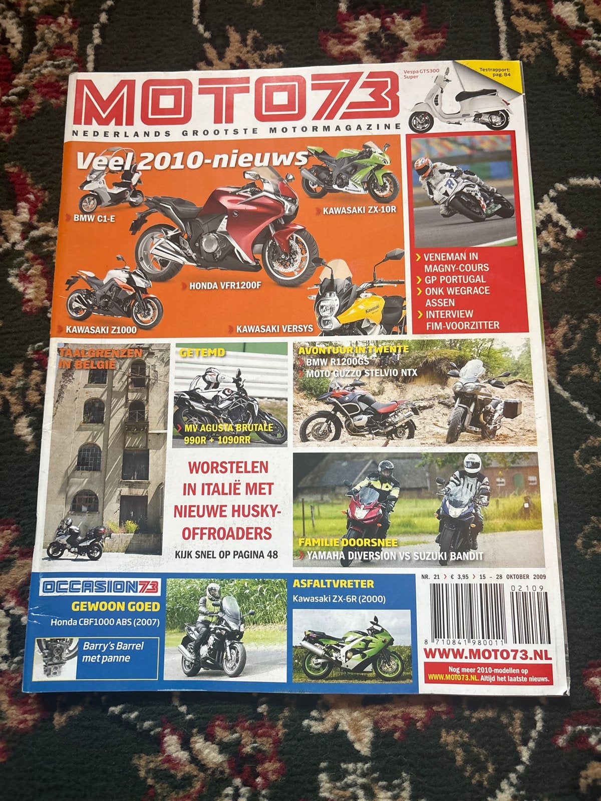 Moto73 Magazine - Veel 2010-nieuws - Oktober 2009, Ophalen of Verzenden, Gelezen