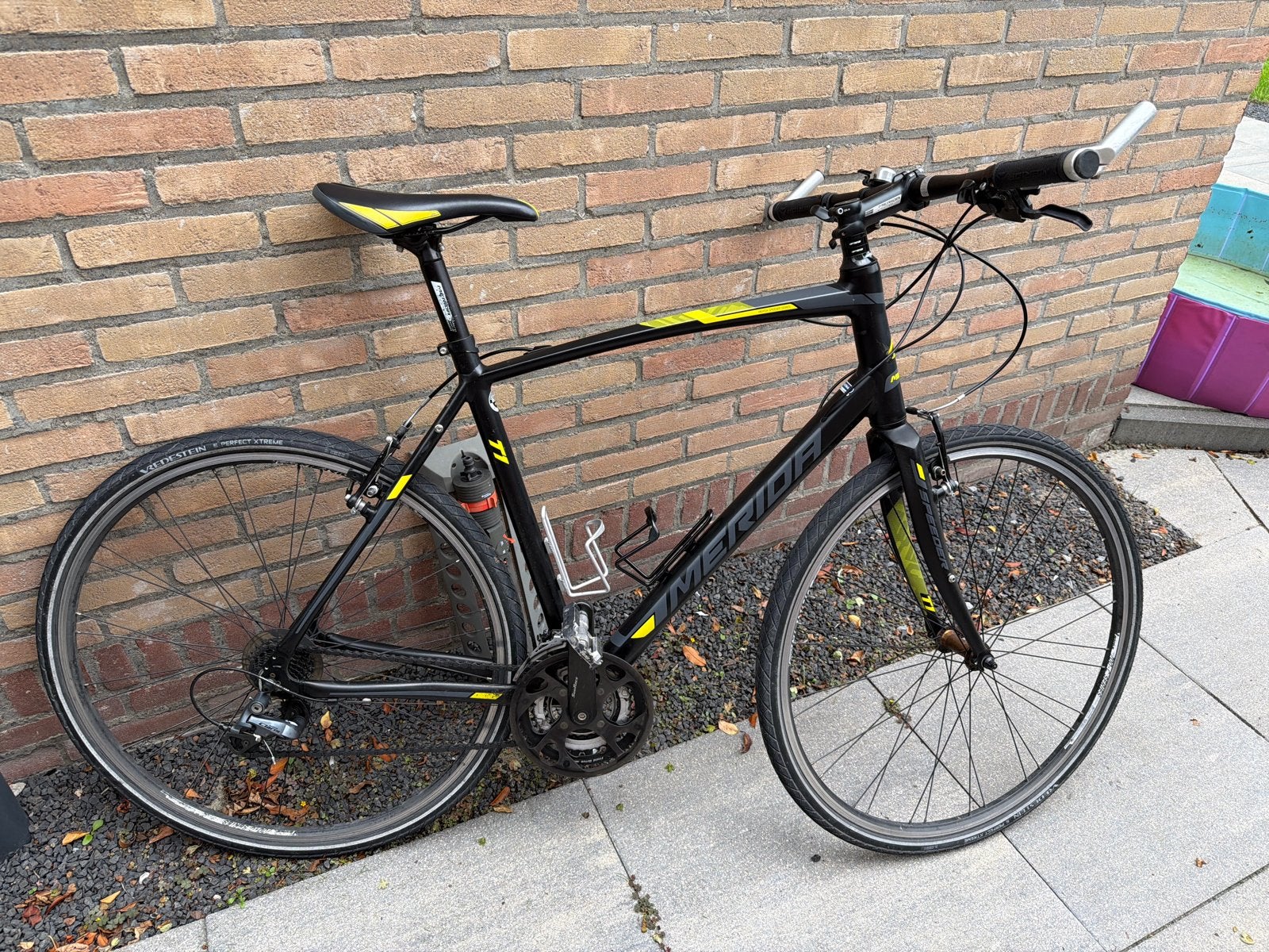 Merida Crossway 20 Fiets - 56 cm frame, 28 inch, Gebruikt, Velgrem, Meer dan 20 versnellingen