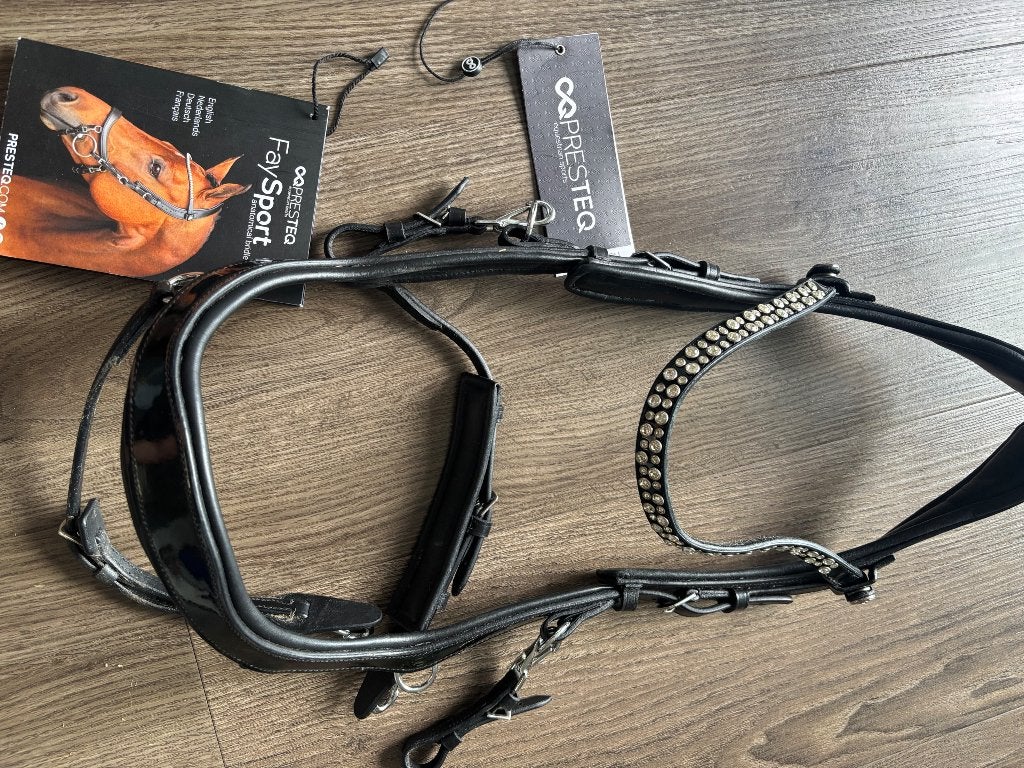 Presteq anatomisch hoofdstel FaySport Shine maat Cob, Hoofdstel, Ophalen of Verzenden, Cob, Dressuur