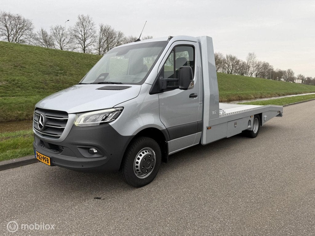 Mercedes Sprinter N1! nieuw model tijhof oprijwagen nieuw, Automaat, Stof, Gebruikt, Euro 6