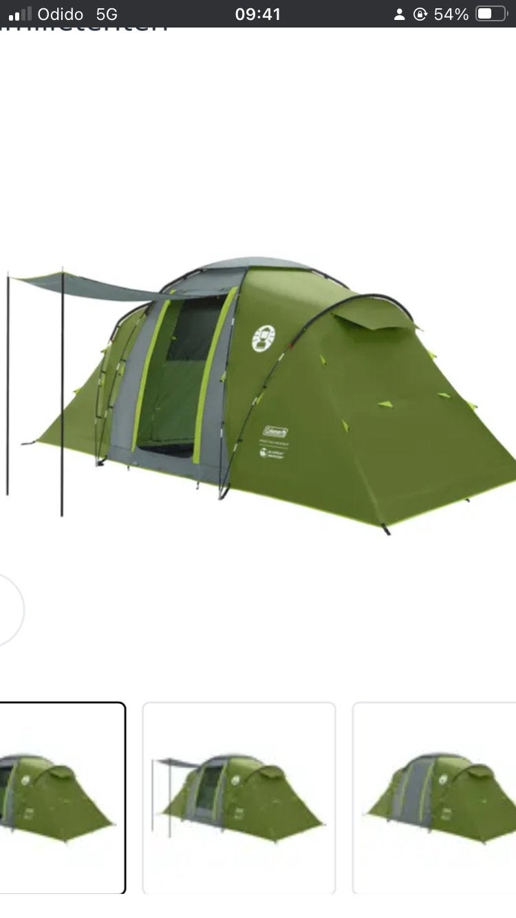 Coleman Bering 4 Koepeltent - 4-persoons, Ophalen, Zo goed als nieuw, Tot en met 4