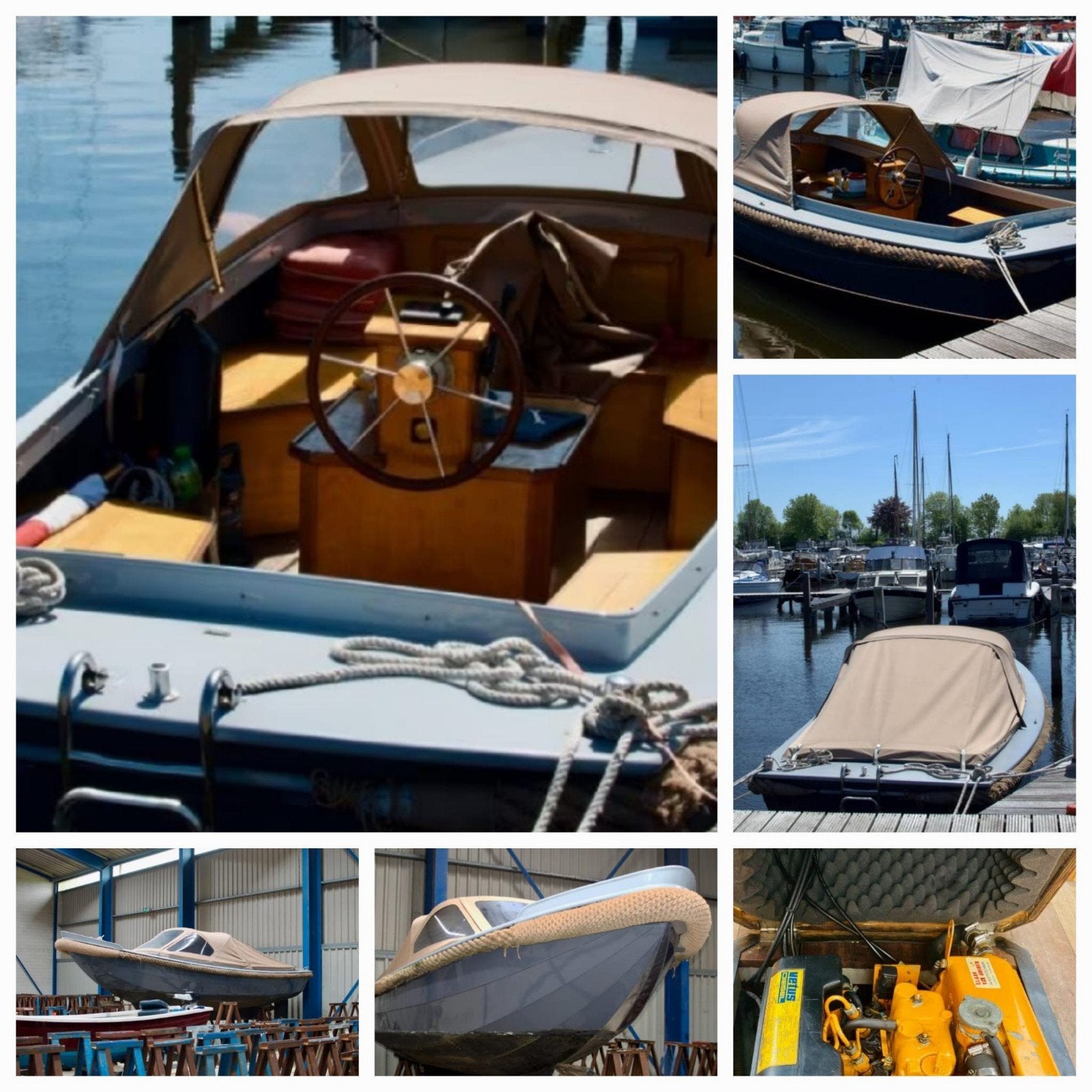 !!!Moet weg!! Langenberg sloep 725, Watersport en Boten, Ophalen, Staal, Binnenboordmotor, Diesel