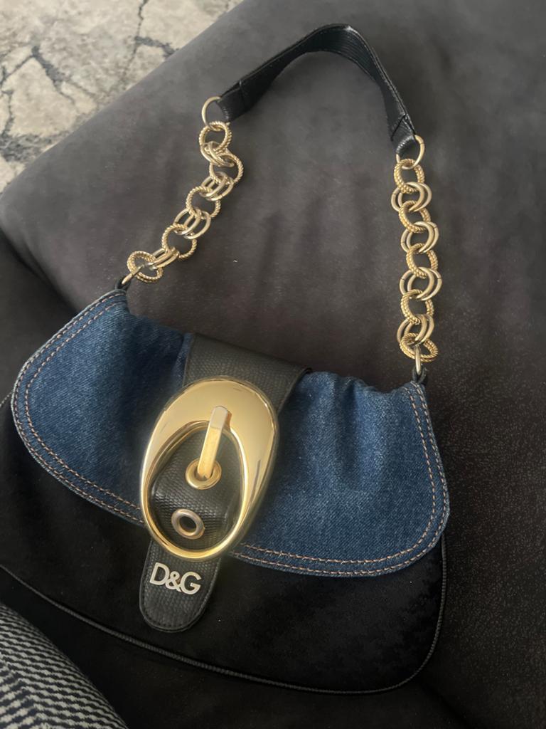 Vitage D&G tas orgineel., Ophalen of Verzenden, Zo goed als nieuw, Zwart, Handtas