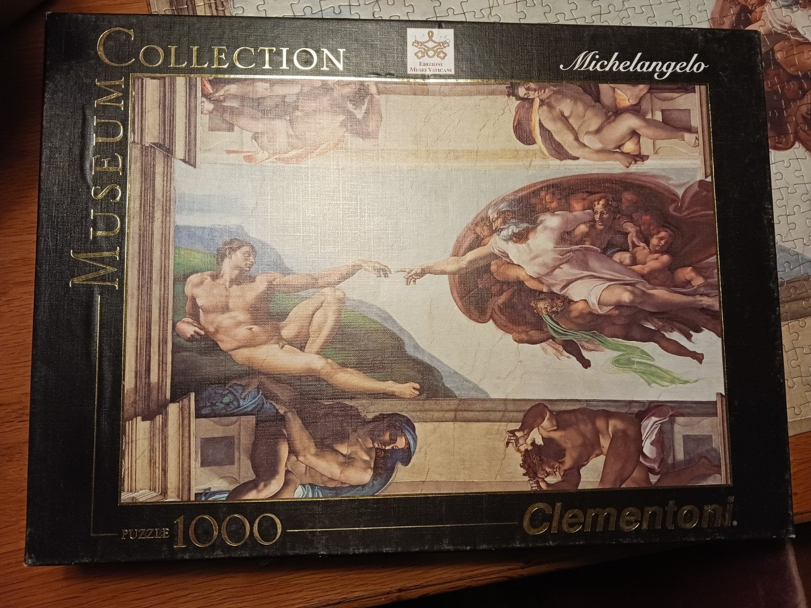 Michelangelo Schepping van Adam puzzel 1000 stukjes, Ophalen of Verzenden, Zo goed als nieuw