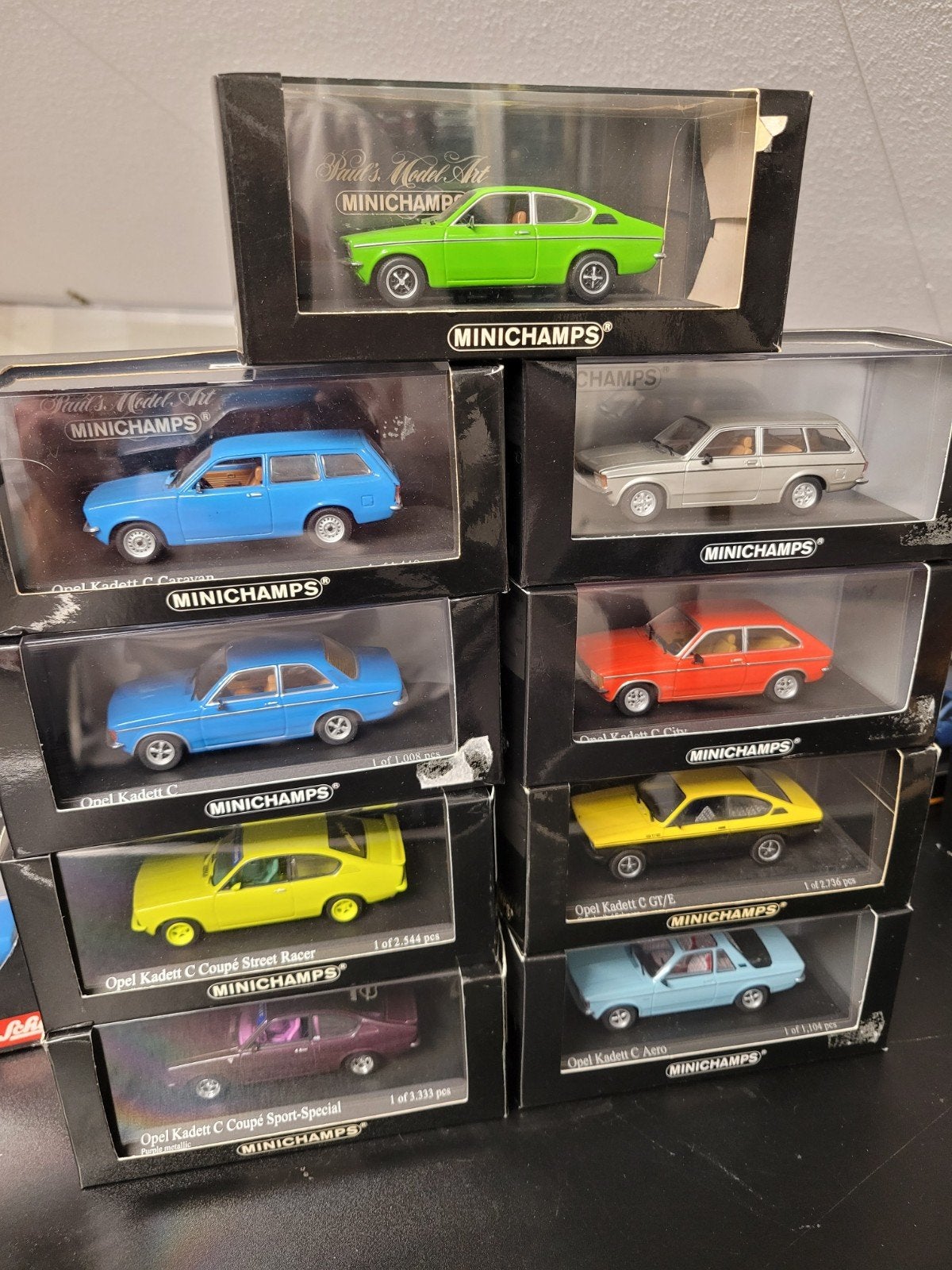 opel kadett c minichamps 1:43, Hobby en Vrije tijd, Modelauto's | 1:43, Zo goed als nieuw, Auto, MiniChamps, Ophalen of Verzenden