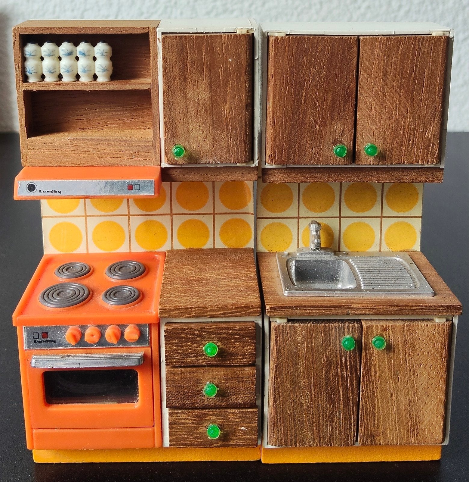 Lundby vintage poppenhuis keuken, Ophalen of Verzenden, Gebruikt, Poppenhuis