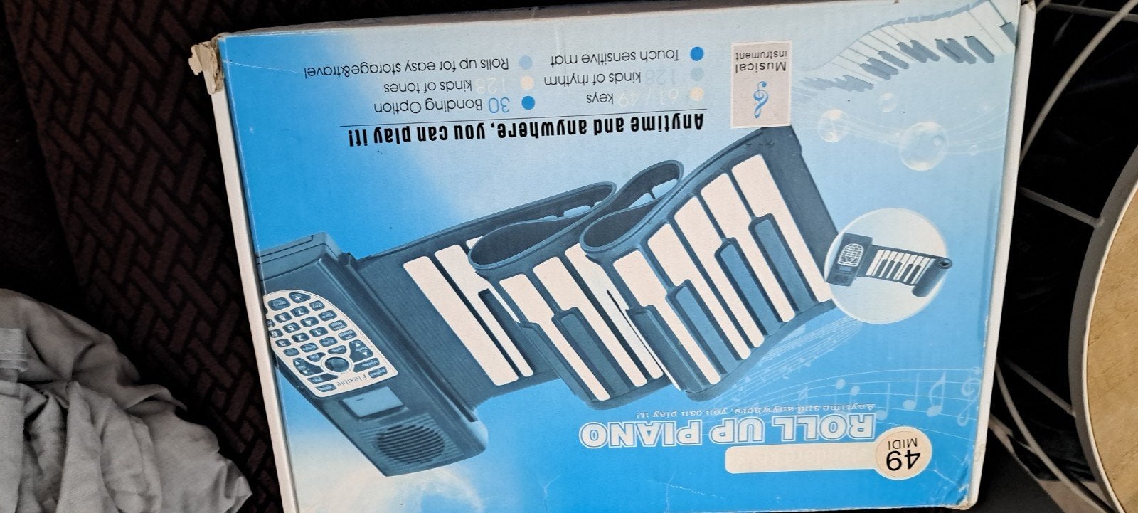 Oprolbaar MIDI Piano Keyboard - 49 toetsen, Nieuw, Ophalen of Verzenden, Midi-aansluiting, 49 toetsen