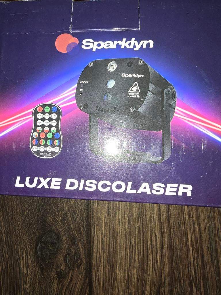 Sparkling luxe discolaser nieuw in doos, Ophalen, Nieuw, Licht