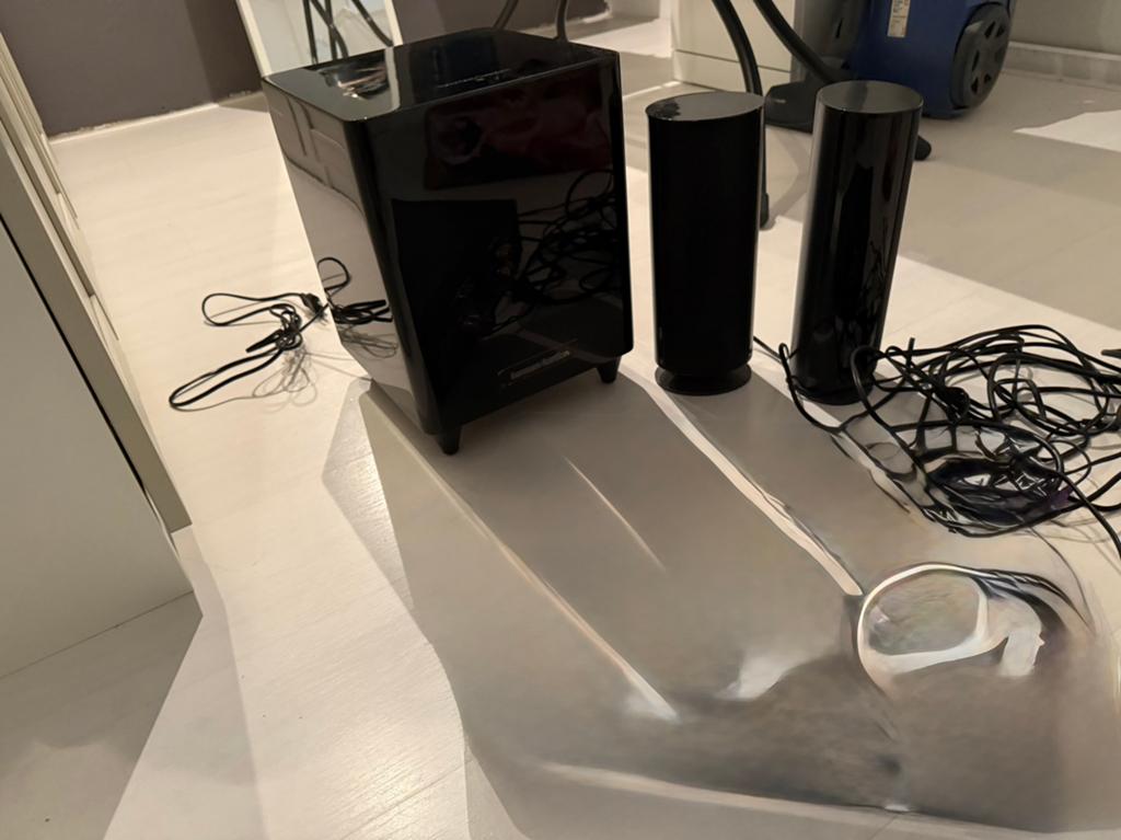 Harman Kardon subwoofer + 2 speakers, Ophalen of Verzenden, Met externe subwoofer, Gebruikt