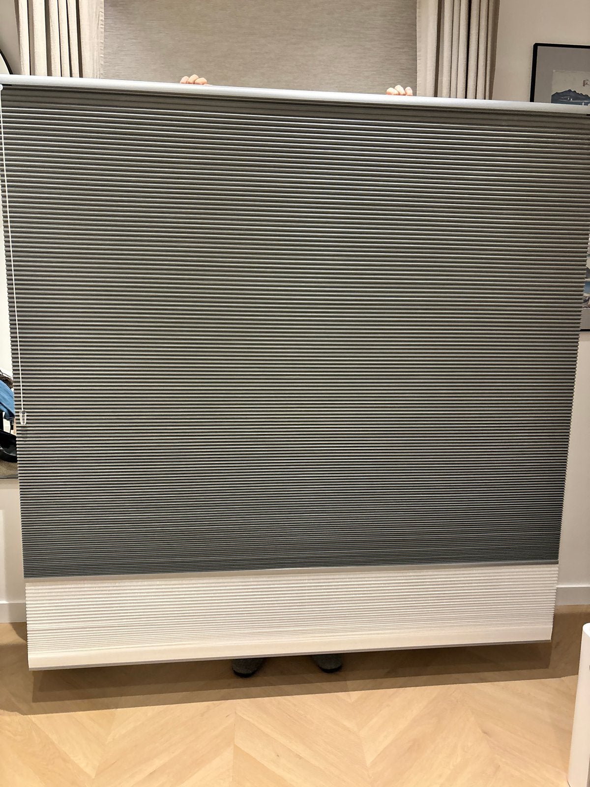 Nieuw! Luxaflex Dag & Nacht Duette Gordijn 180 x 180 cm, Ophalen, Nieuw, Lichtdoorlatend, Grijs
