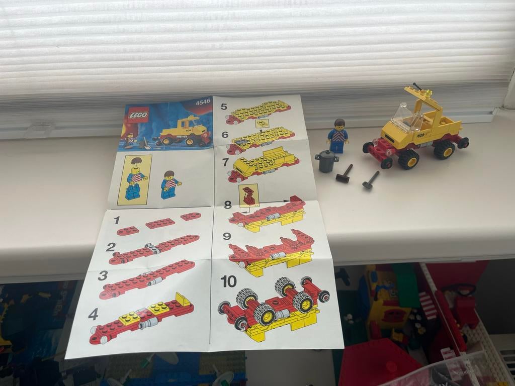 Lego System 4546: Spoorweg Onderhoudsvoertuig trein, Lego, Ophalen of Verzenden, Complete set, Inclusief instructies
