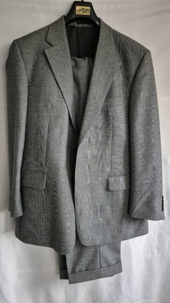 Cambridge heren kostuum grijs geruit – colbert en pantalon, Maat 52/54 (L), Ophalen of Verzenden, Grijs, Cambridge