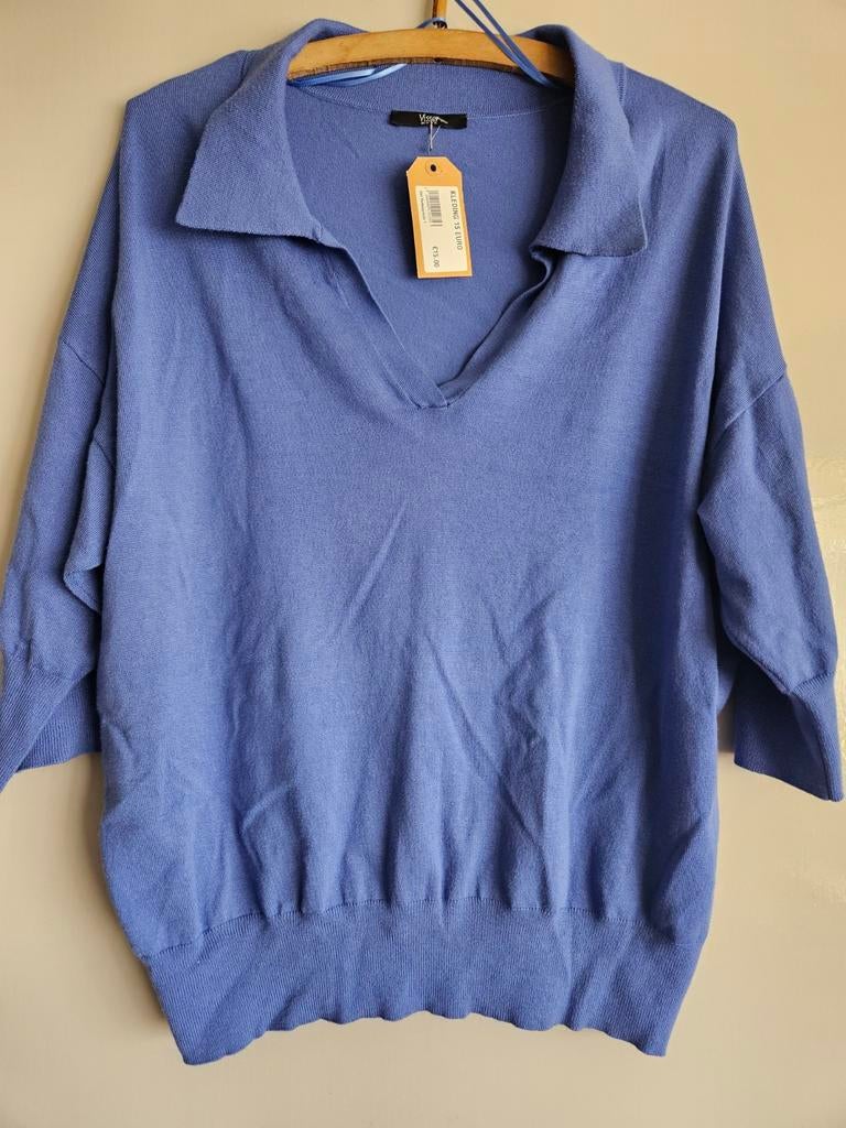 Nieuwe blauwe trui van Visser Mode, Kleding | Dames, Blauw, Trui of Vest, Nieuw, Ophalen of Verzenden