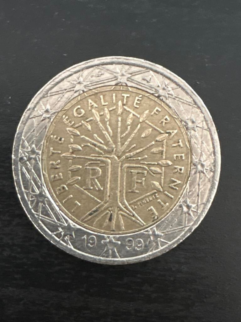 2 Euro munt Frankrijk 1999, Postzegels en Munten, Munten | Europa | Euromunten, Ophalen, Frankrijk, 2 euro, Losse munt