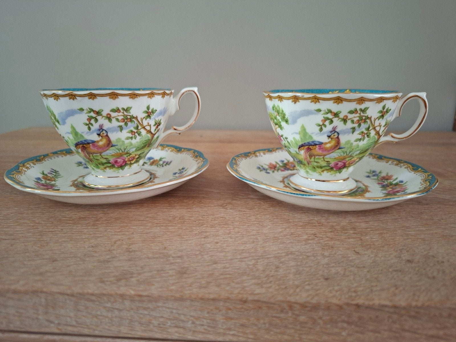 Royal Albert Chelsey bird dames kop en schotels, Ophalen of Verzenden