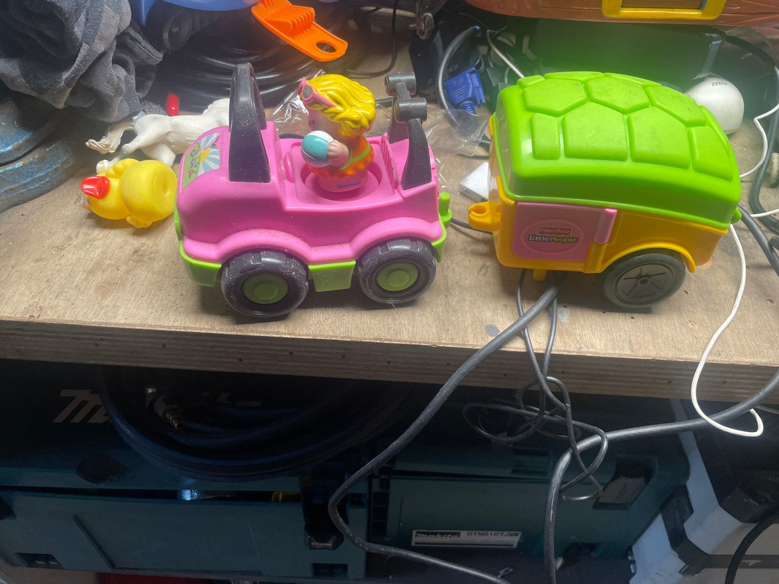 Fisher-Price Little People Jeep met caravan, Ophalen of Verzenden, Gebruikt, Jongen of Meisje