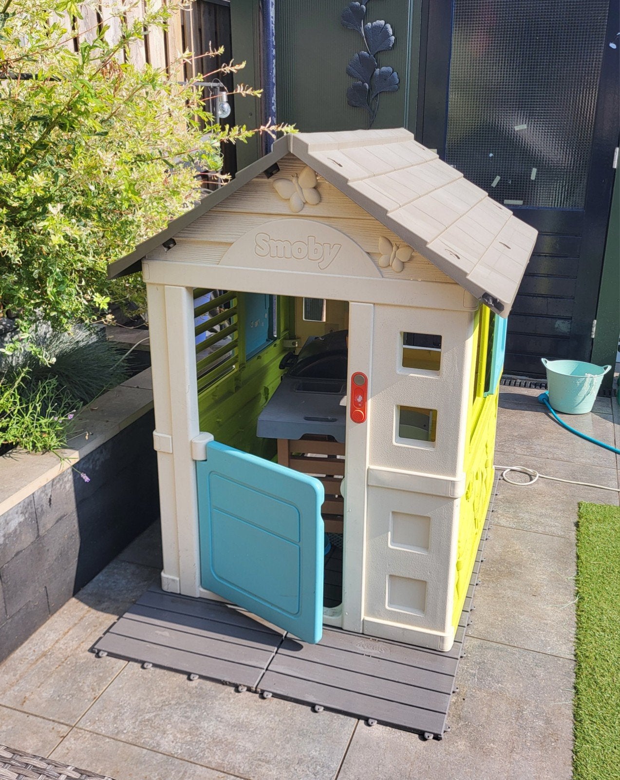 Smoby speelhuisje met ondertegels, Ophalen, Gebruikt, Kunststof