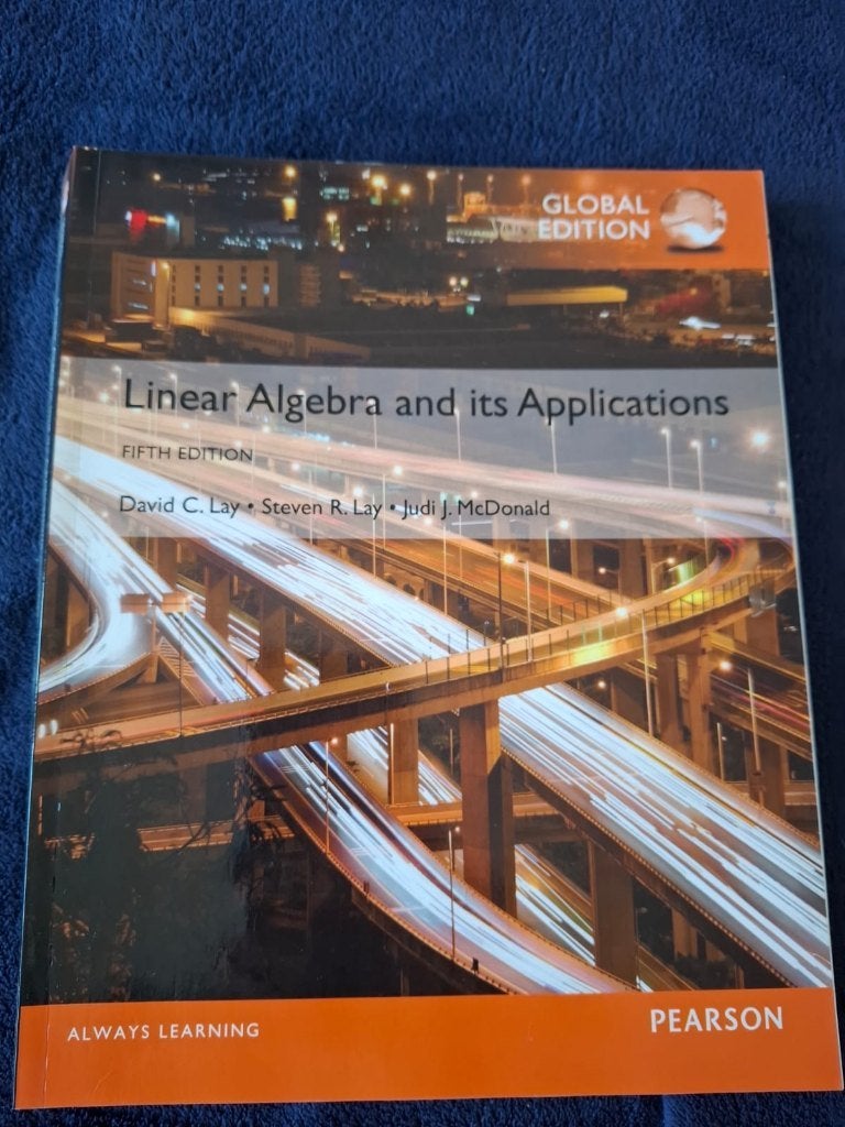 Linear Algebra and its Applications, David Lay, 5th edition, Ophalen of Verzenden, Beta, Zo goed als nieuw, WO