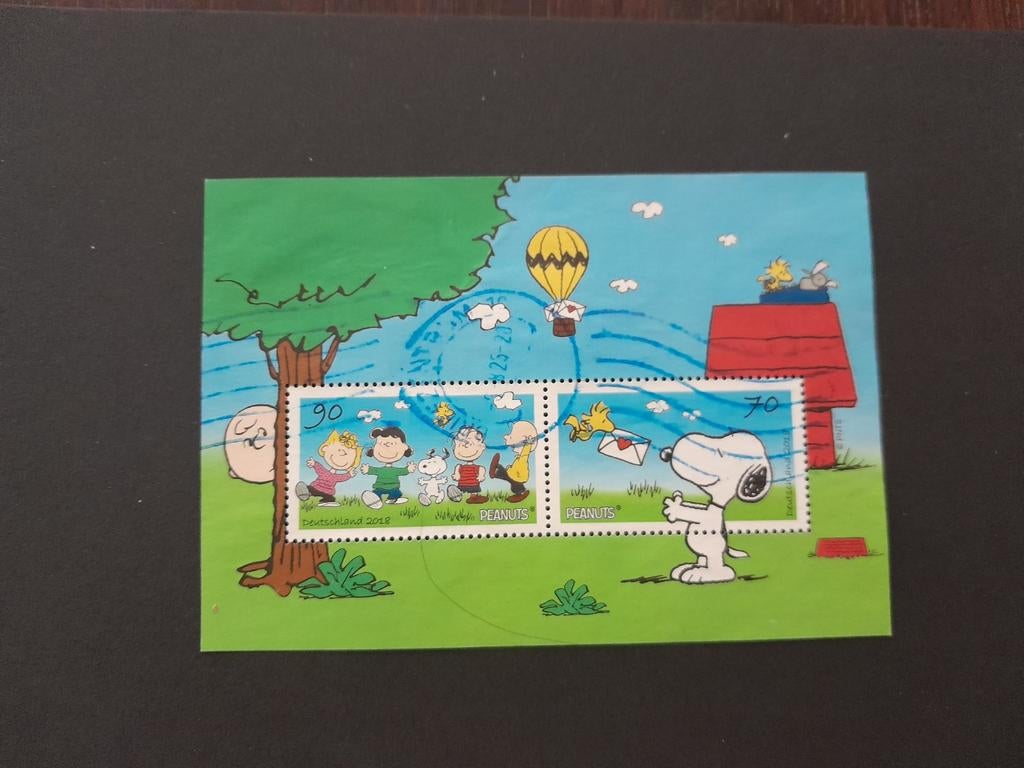 Duitsland snoopy postzegels gestempeld, Ophalen of Verzenden, 1990 tot heden, Gestempeld