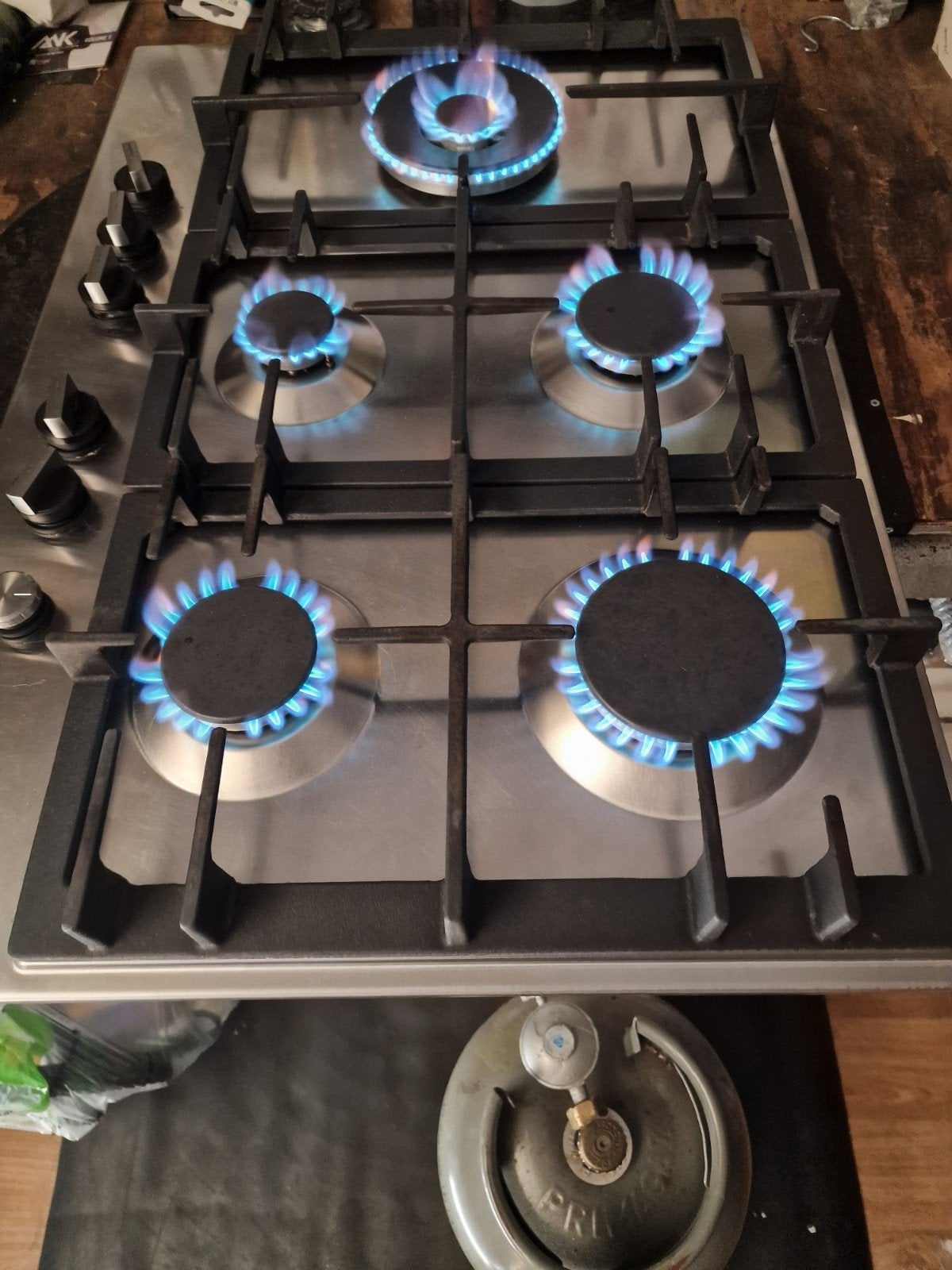 Gaskookplaat BOSCH op Butaan Propaan Gasfles LPG, Zo goed als nieuw, Gas, Vrijstaand, 4 kookzones